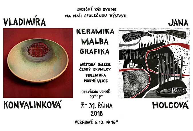 Výstava / exhibiton, 7 - 31. října 2018, Městská galerie Český Krumlov